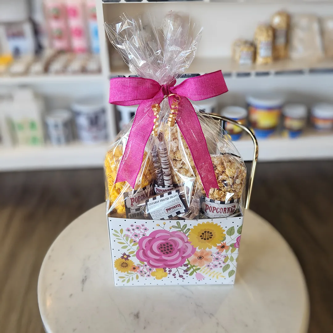 Mother's Day Popcorn, Pretzels, and Nuts Gift Box